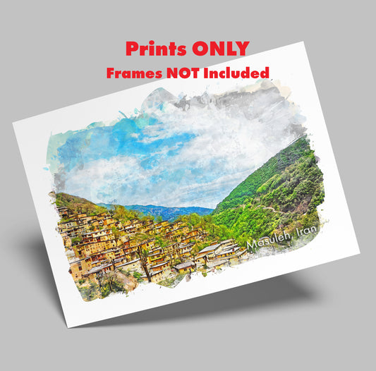 Masuleh Mountain View, Iran, Art Print | 8×10 | Made in Canada - PhiloPerse