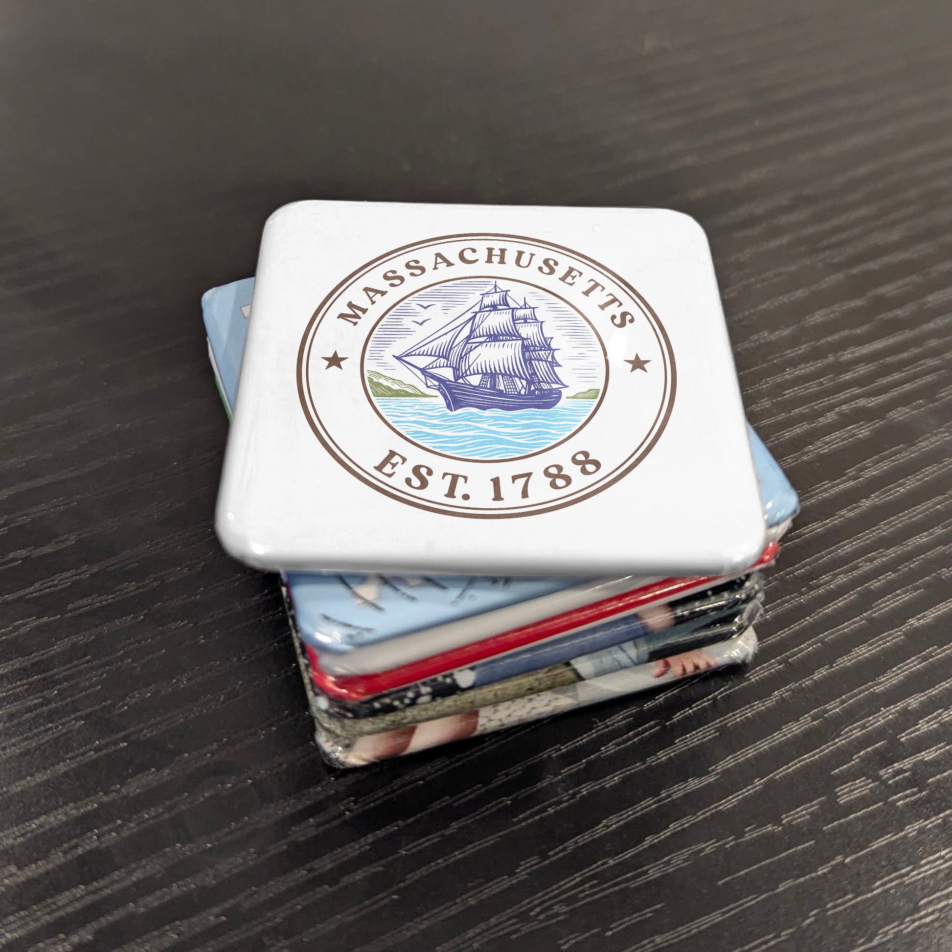 Massachusetts Magnet | The Bay State | 2×2 | Made in Canada - PhiloPerse