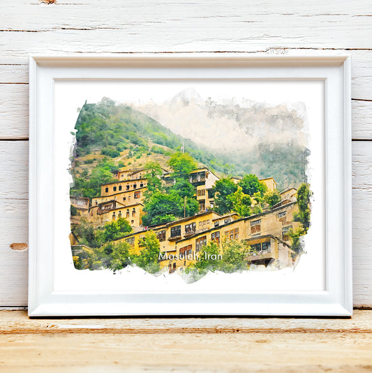 Masuleh Misty Village, Iran, Art Print | 8×10 | Made in Canada - PhiloPerse