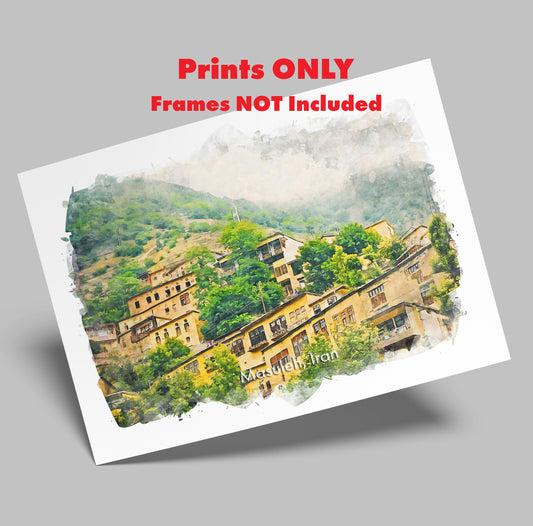 Masuleh Misty Village, Iran, Art Print | 8×10 | Made in Canada - PhiloPerse