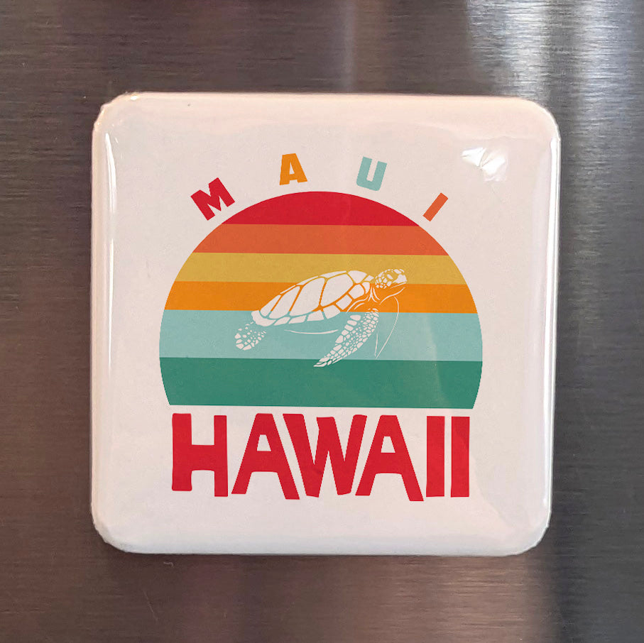 Maui Hawaii Magnet | Valley Isle | 2×2 | Made in Canada - PhiloPerse