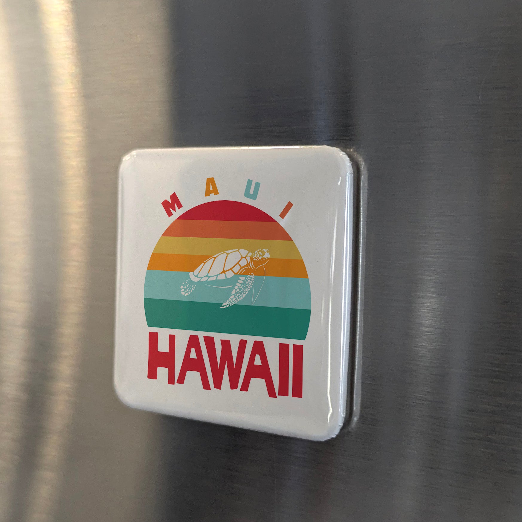 Maui Hawaii Magnet | Valley Isle | 2×2 | Made in Canada - PhiloPerse