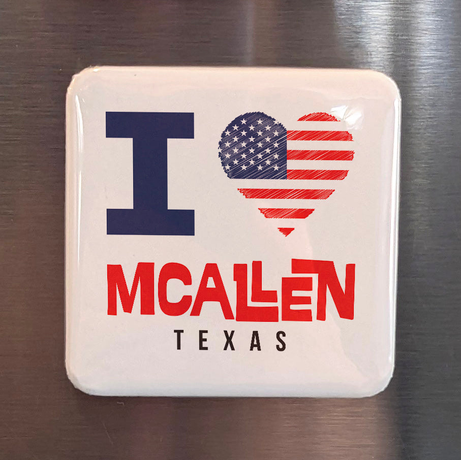 McAllen Texas Magnet | City of Palms | 2×2 | Made in Canada - PhiloPerse