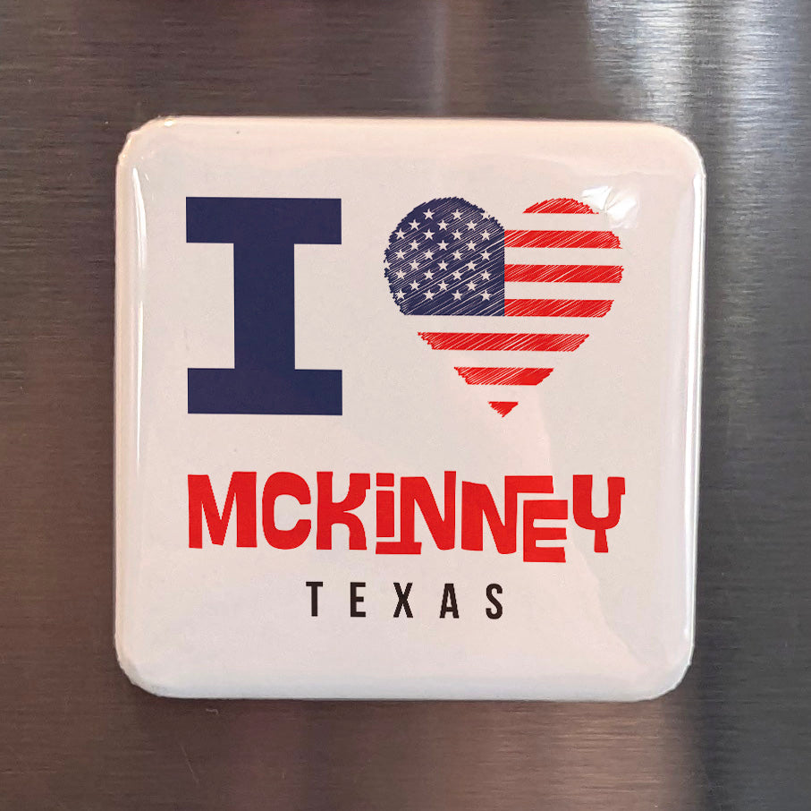 McKinney Texas Magnet | Historic Downtown | 2×2 | Made in Canada - PhiloPerse