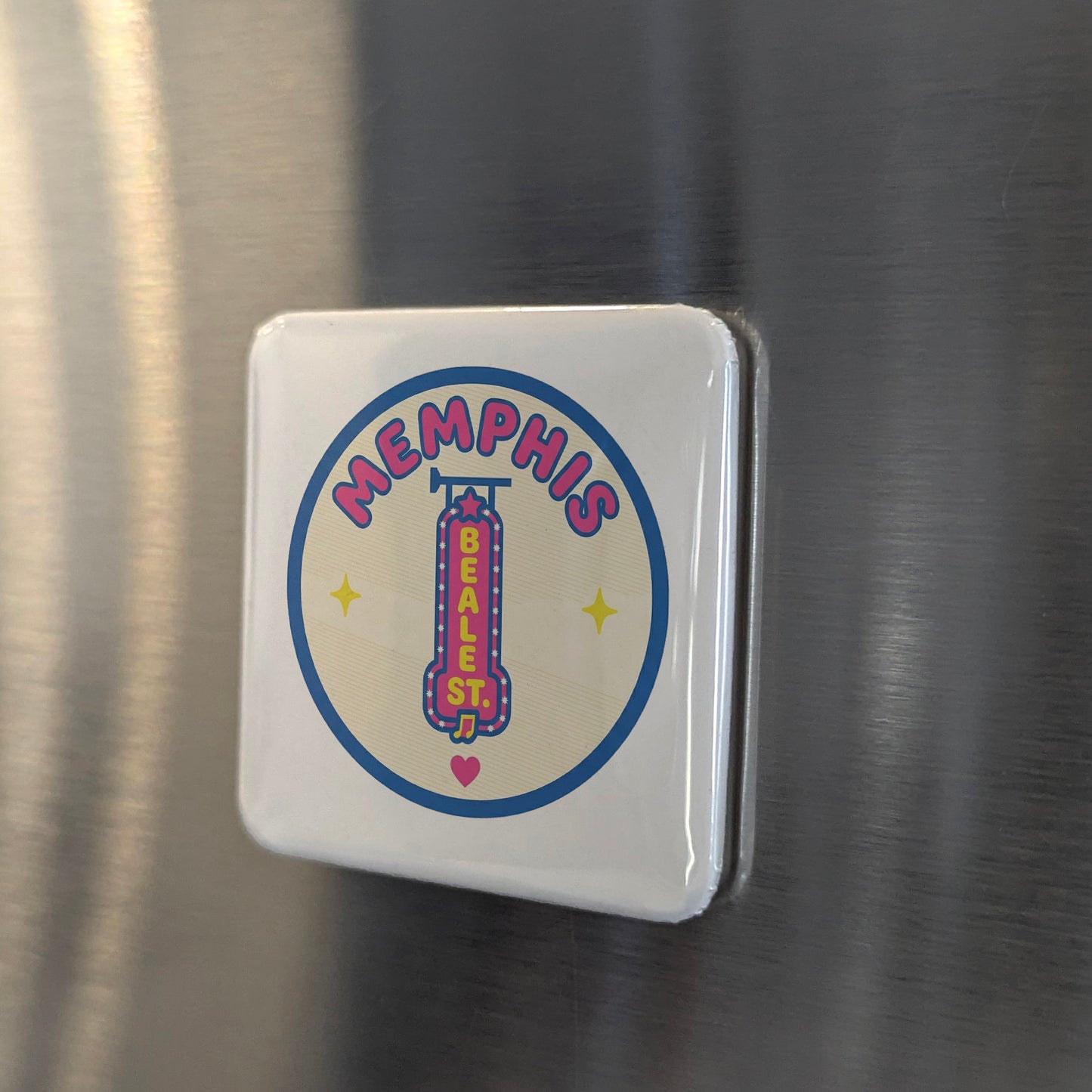 Memphis Tennessee Magnet | Beale Street | 2×2 | Made in Canada - PhiloPerse