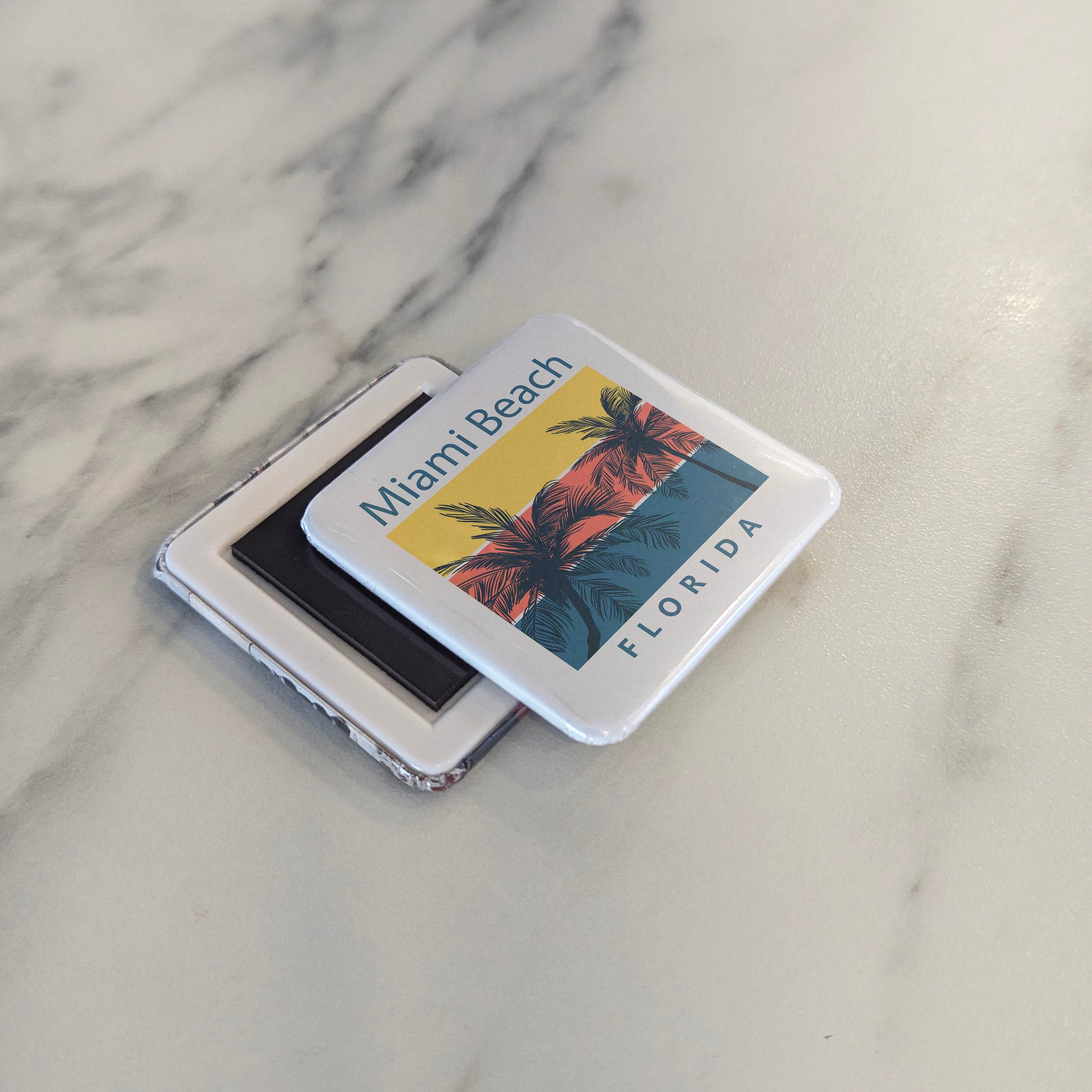 Miami Beach Florida Magnet | Magic City | 2×2 | Made in Canada - PhiloPerse