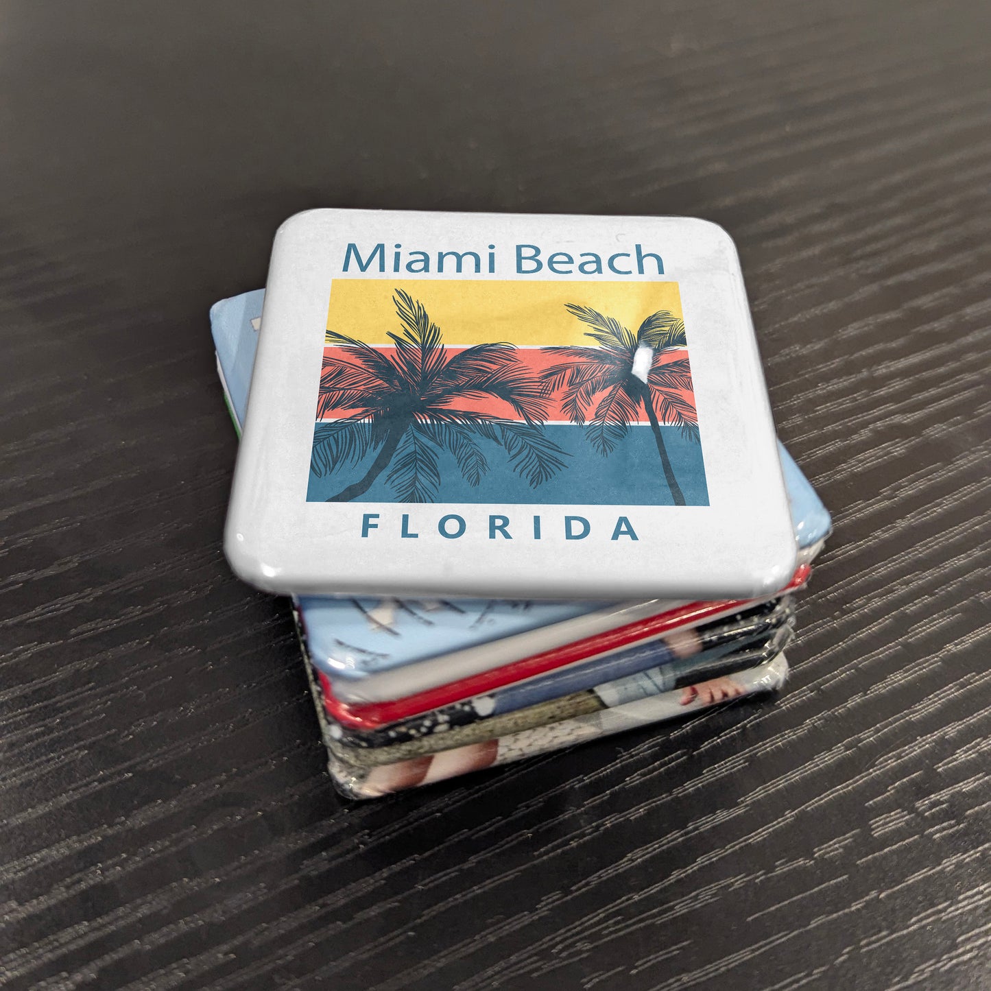 Miami Beach Florida Magnet | Magic City | 2×2 | Made in Canada - PhiloPerse