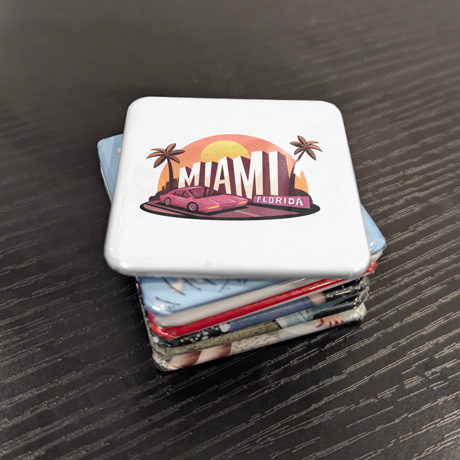 Miami Florida Magnet | Vice City Vibes | 2×2 | Made in Canada - PhiloPerse