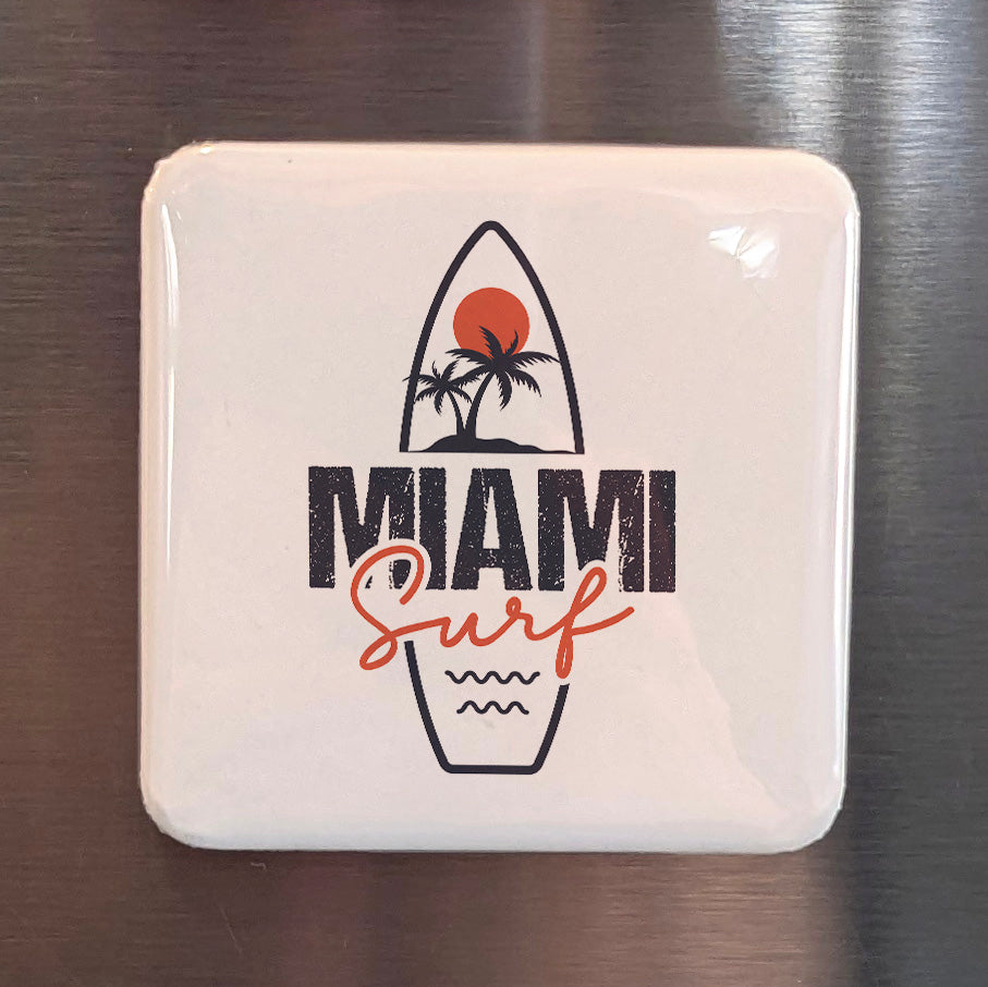 Miami Florida Magnet | Sun & Surf | 2×2 | Made in Canada - PhiloPerse