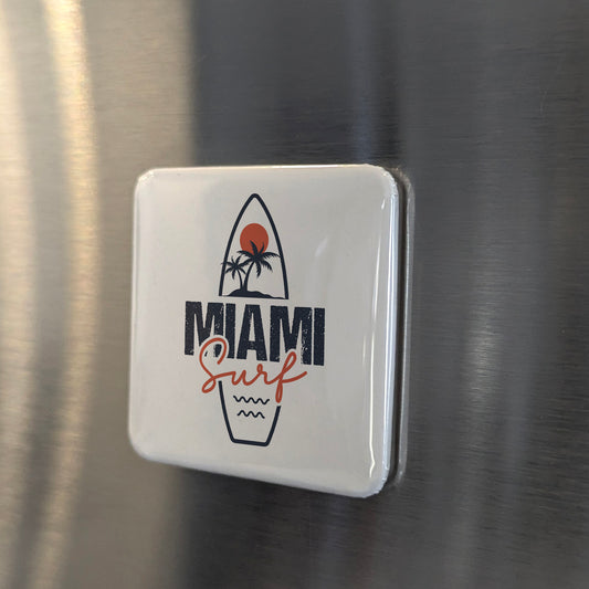 Miami Florida Magnet | Sun & Surf | 2×2 | Made in Canada - PhiloPerse
