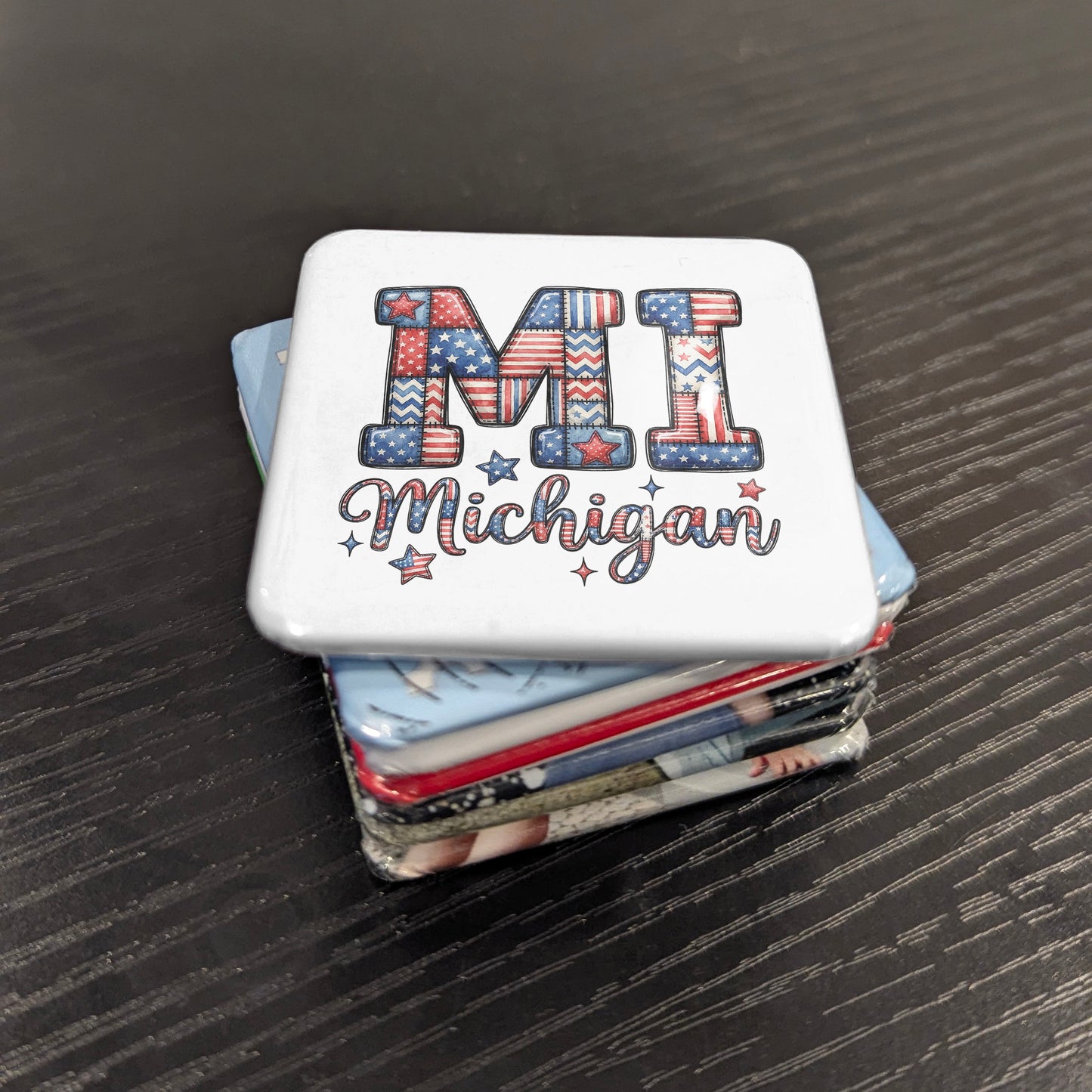 Michigan MI Magnet | Great Lakes State | 2x2 | Made in Canada