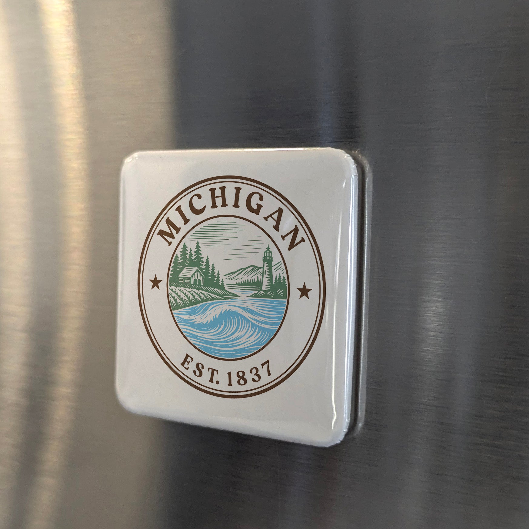 Michigan Magnet | The Great Lakes State | 2×2 | Made in Canada - PhiloPerse