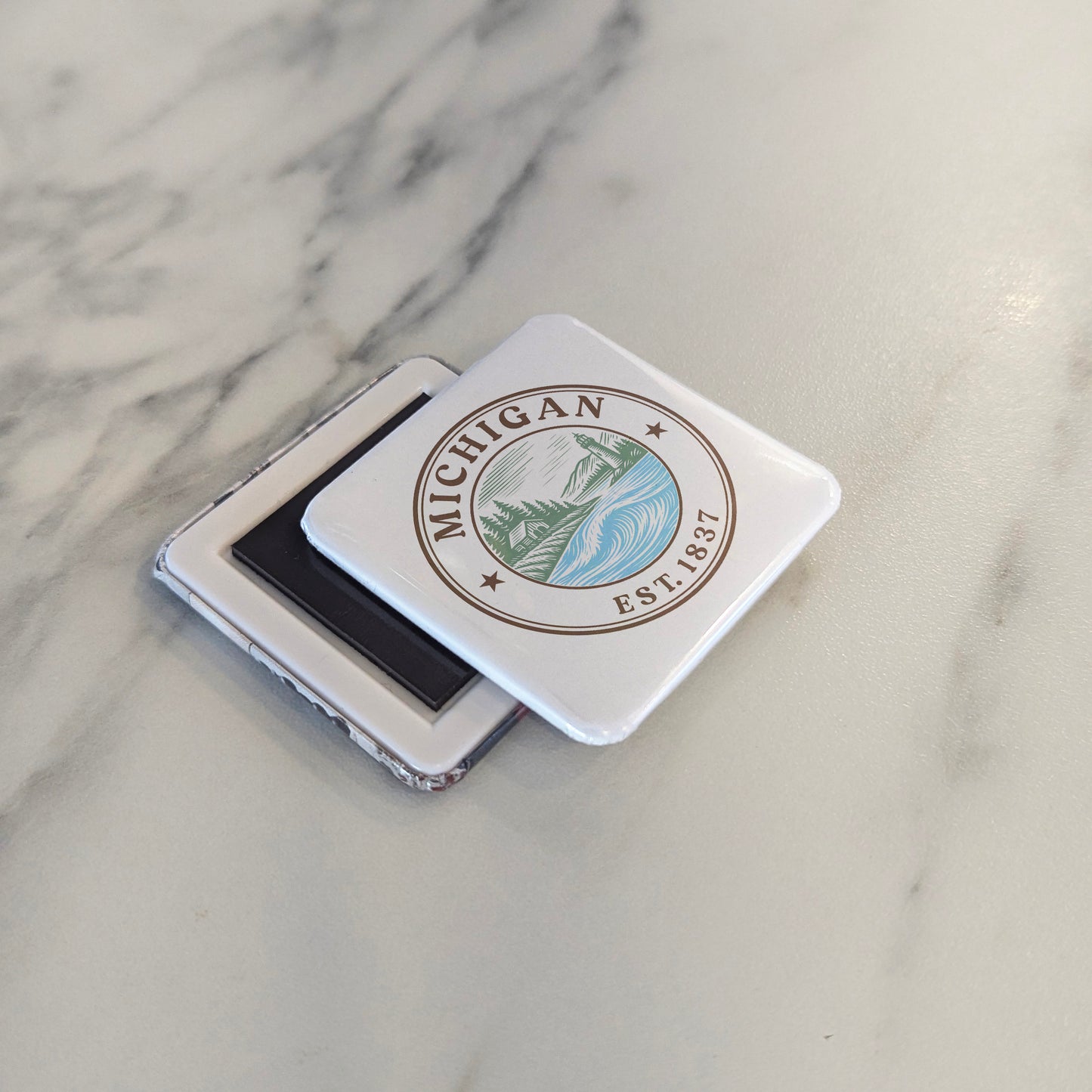 Michigan Magnet | The Great Lakes State | 2×2 | Made in Canada - PhiloPerse