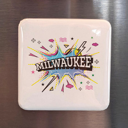 Milwaukee Wisconsin Magnet | Brew City | 2×2 | Made in Canada - PhiloPerse
