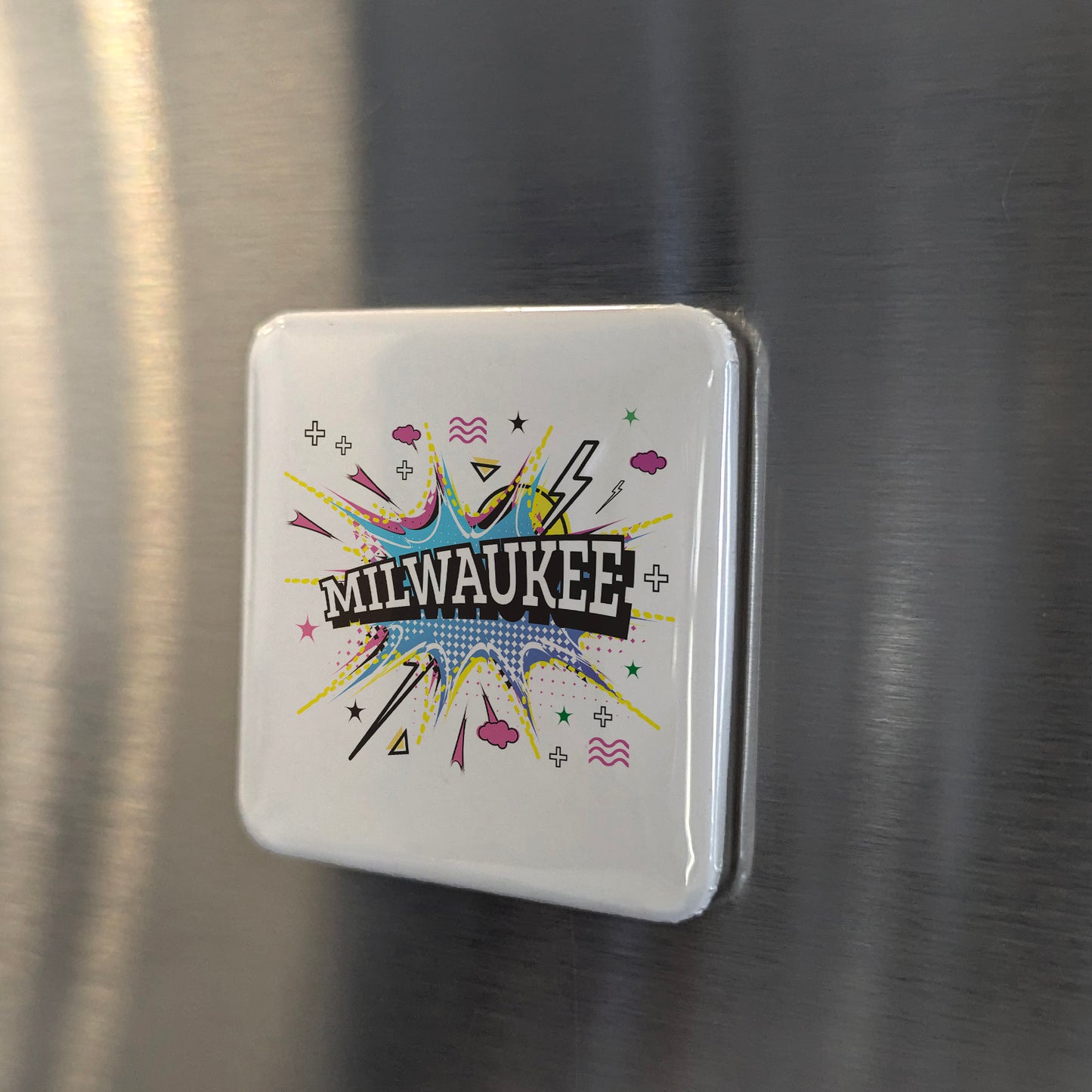 Milwaukee Wisconsin Magnet | Brew City | 2×2 | Made in Canada - PhiloPerse