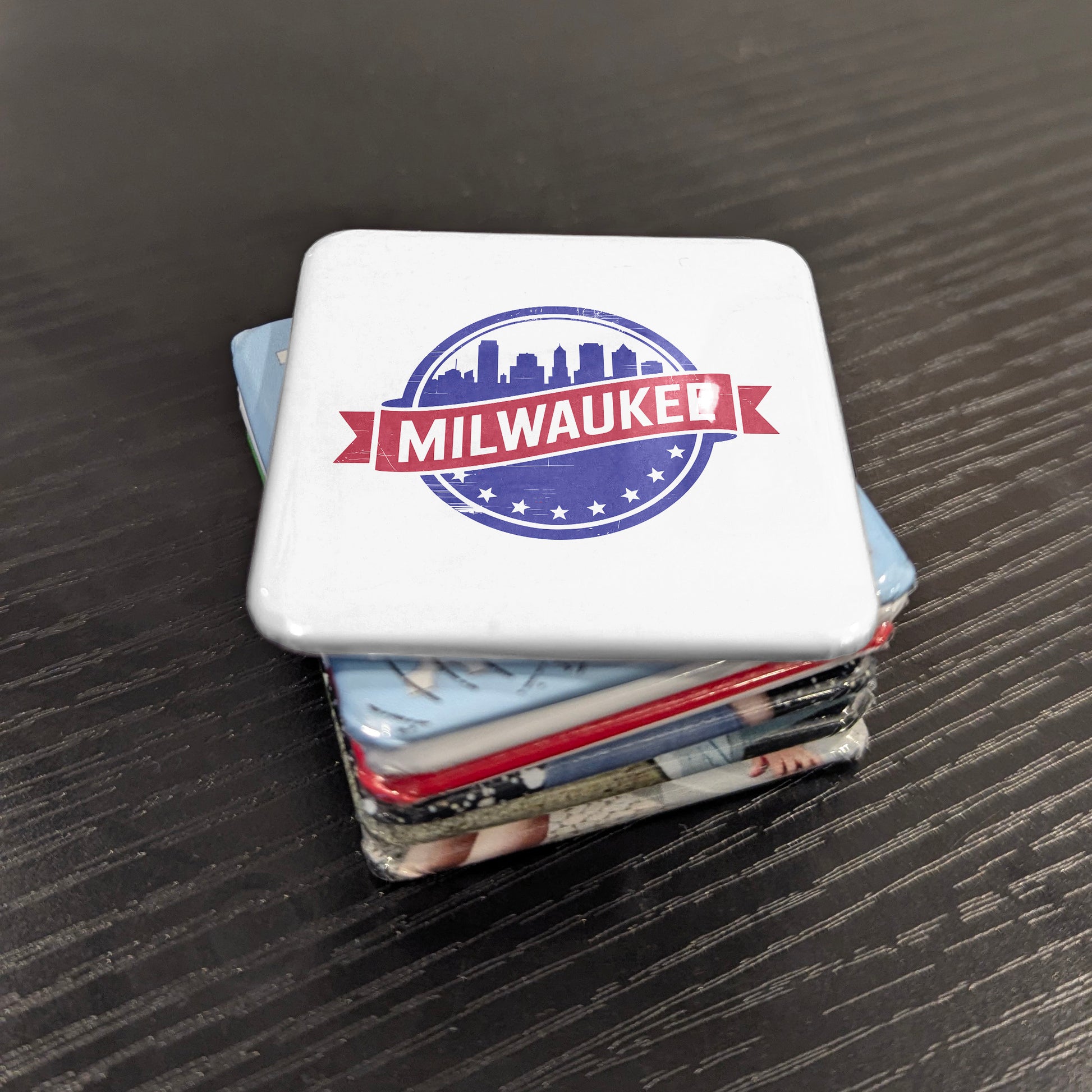 Milwaukee Wisconsin Magnet | City on the Lake | 2×2 | Made in Canada - PhiloPerse
