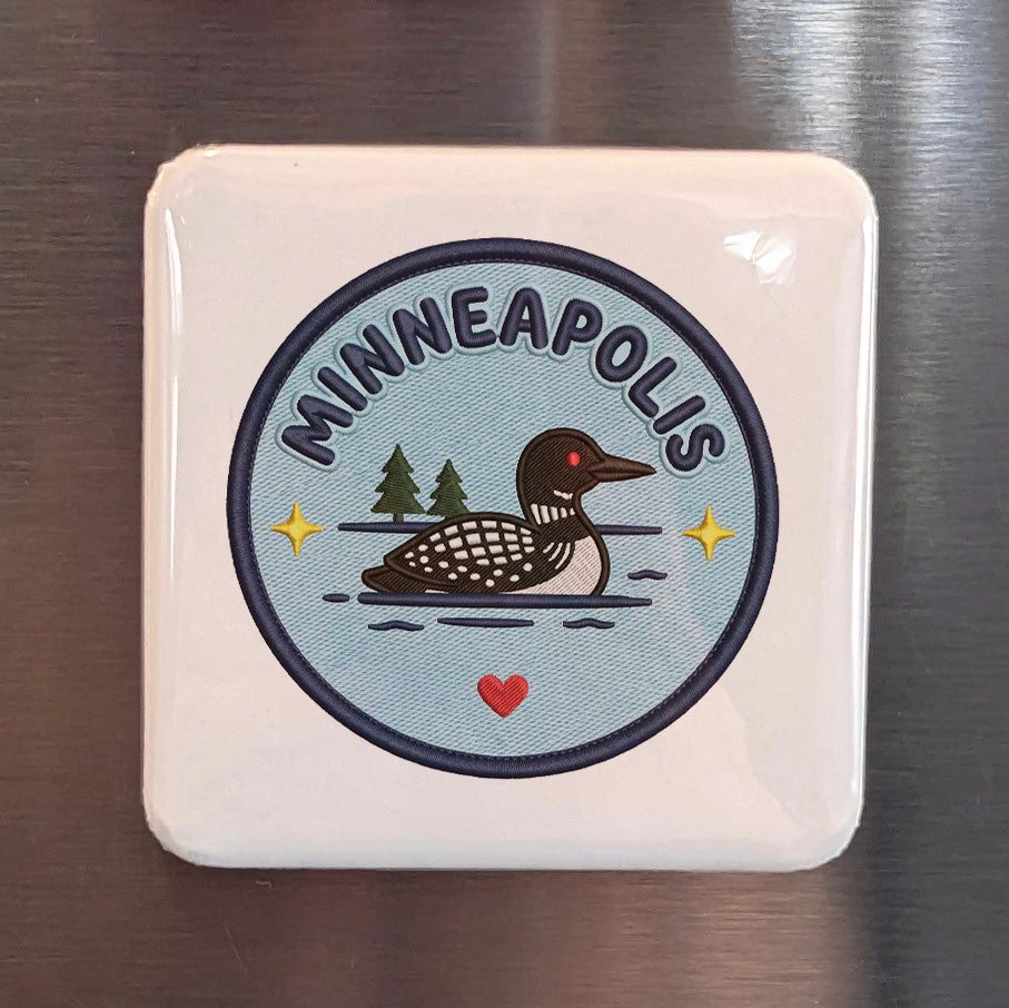 Minneapolis Minnesota Magnet | Land of Lakes | 2×2 | Made in Canada - PhiloPerse