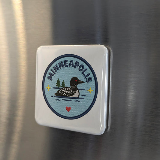 Minneapolis Minnesota Magnet | Land of Lakes | 2×2 | Made in Canada - PhiloPerse
