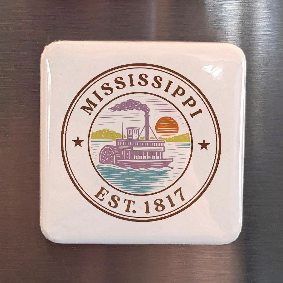 Mississippi Magnet | The Magnolia State | 2×2 | Made in Canada - PhiloPerse