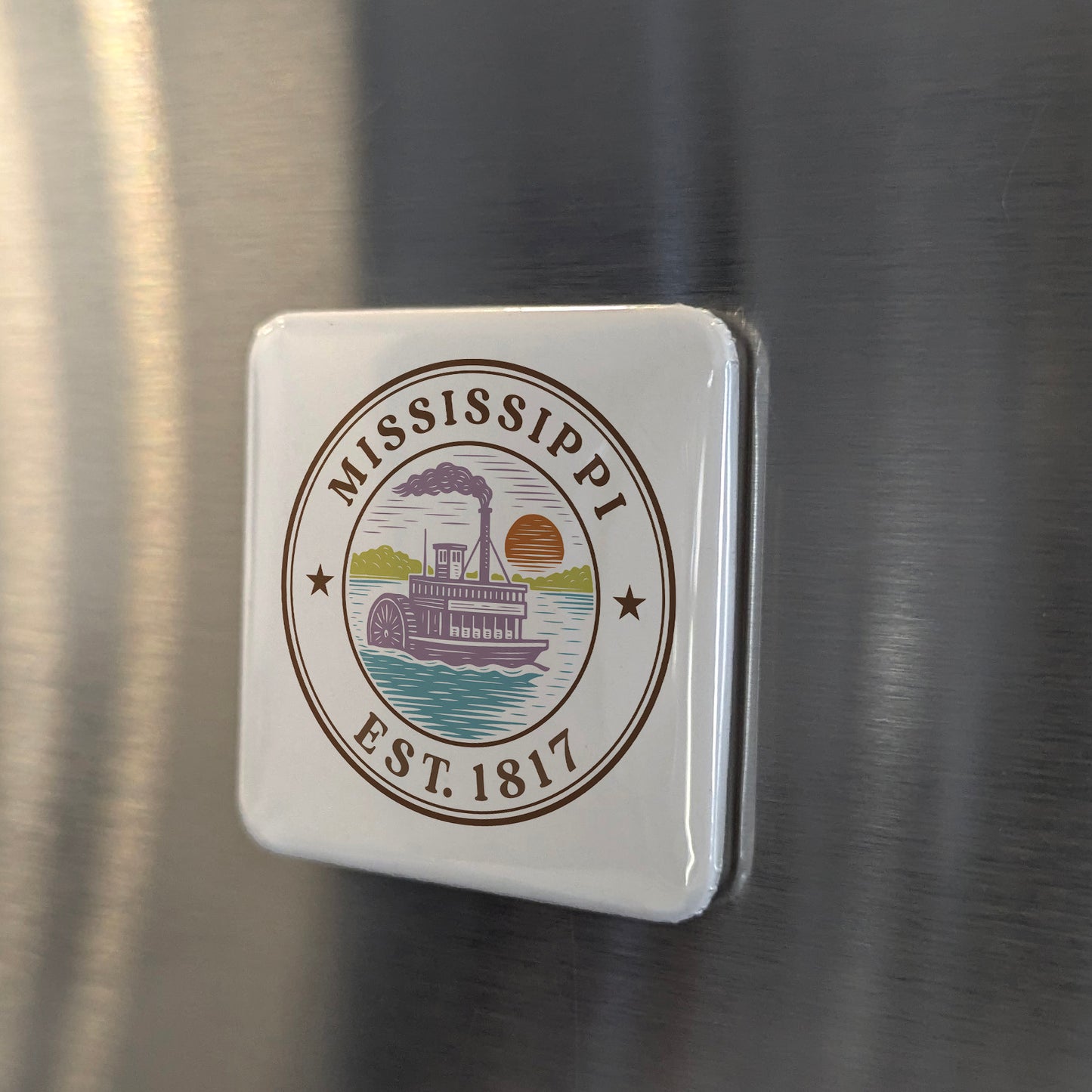 Mississippi Magnet | The Magnolia State | 2×2 | Made in Canada - PhiloPerse
