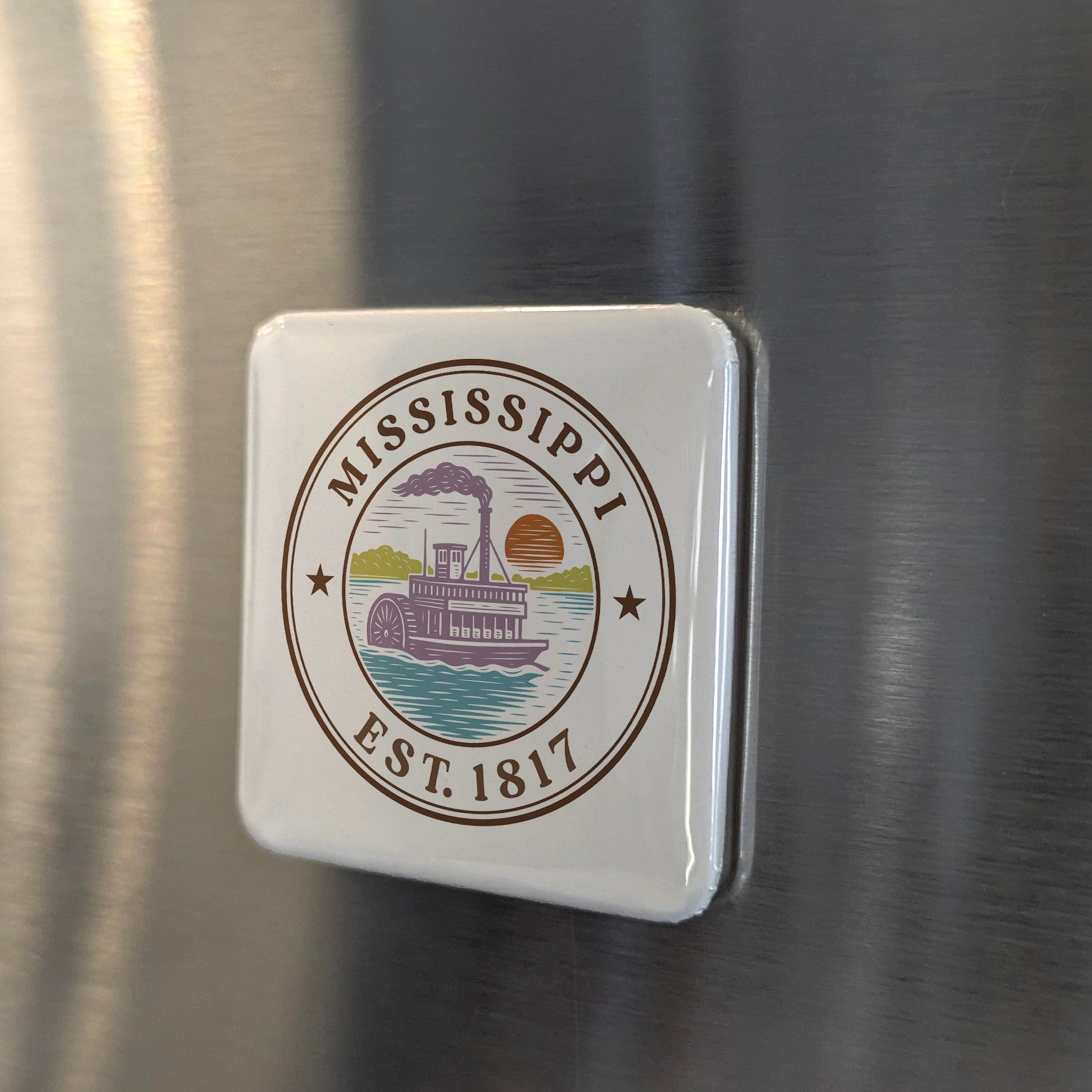 Mississippi Magnet | The Magnolia State | 2×2 | Made in Canada - PhiloPerse
