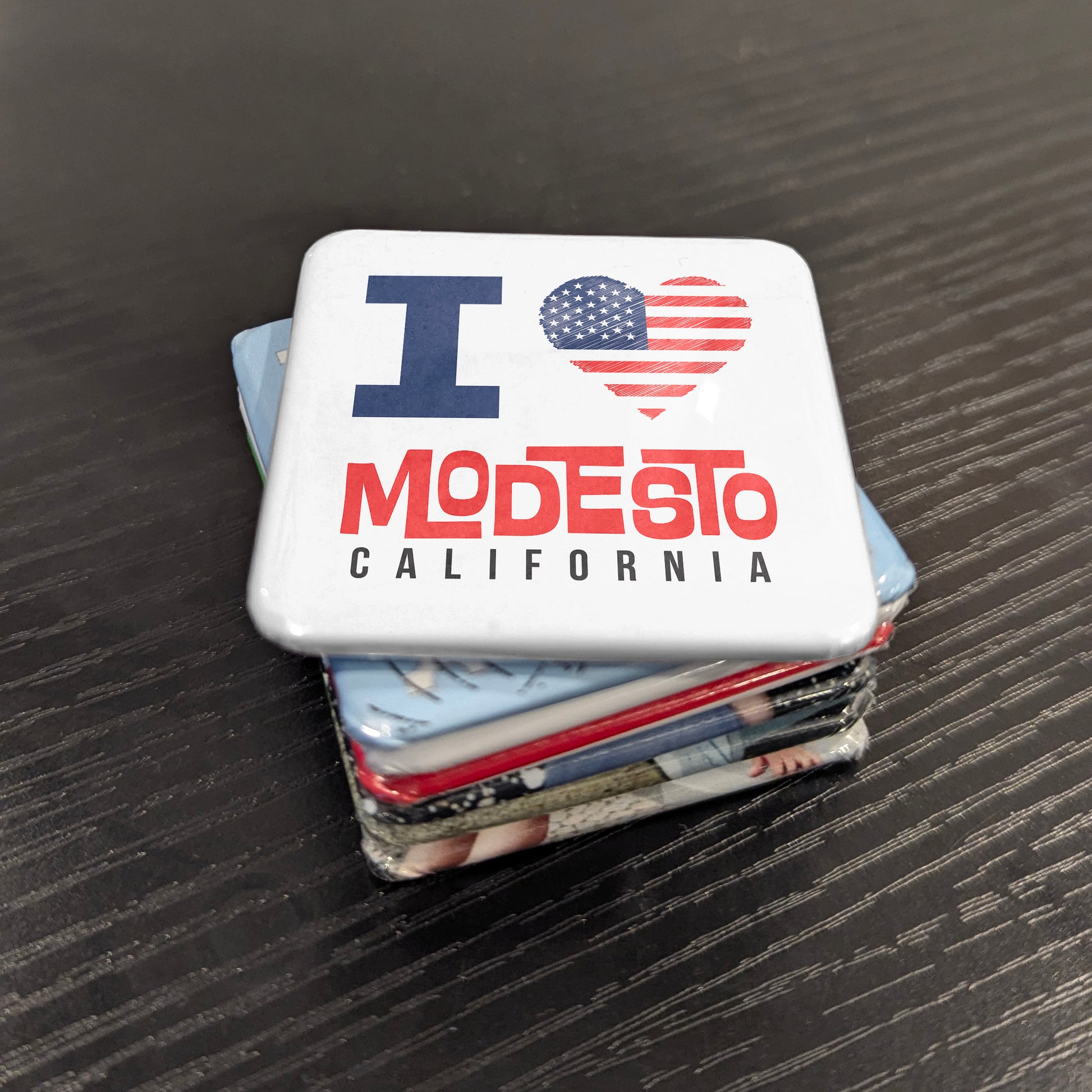 Modesto California Magnet | Heart of California | 2×2 | Made in Canada - PhiloPerse