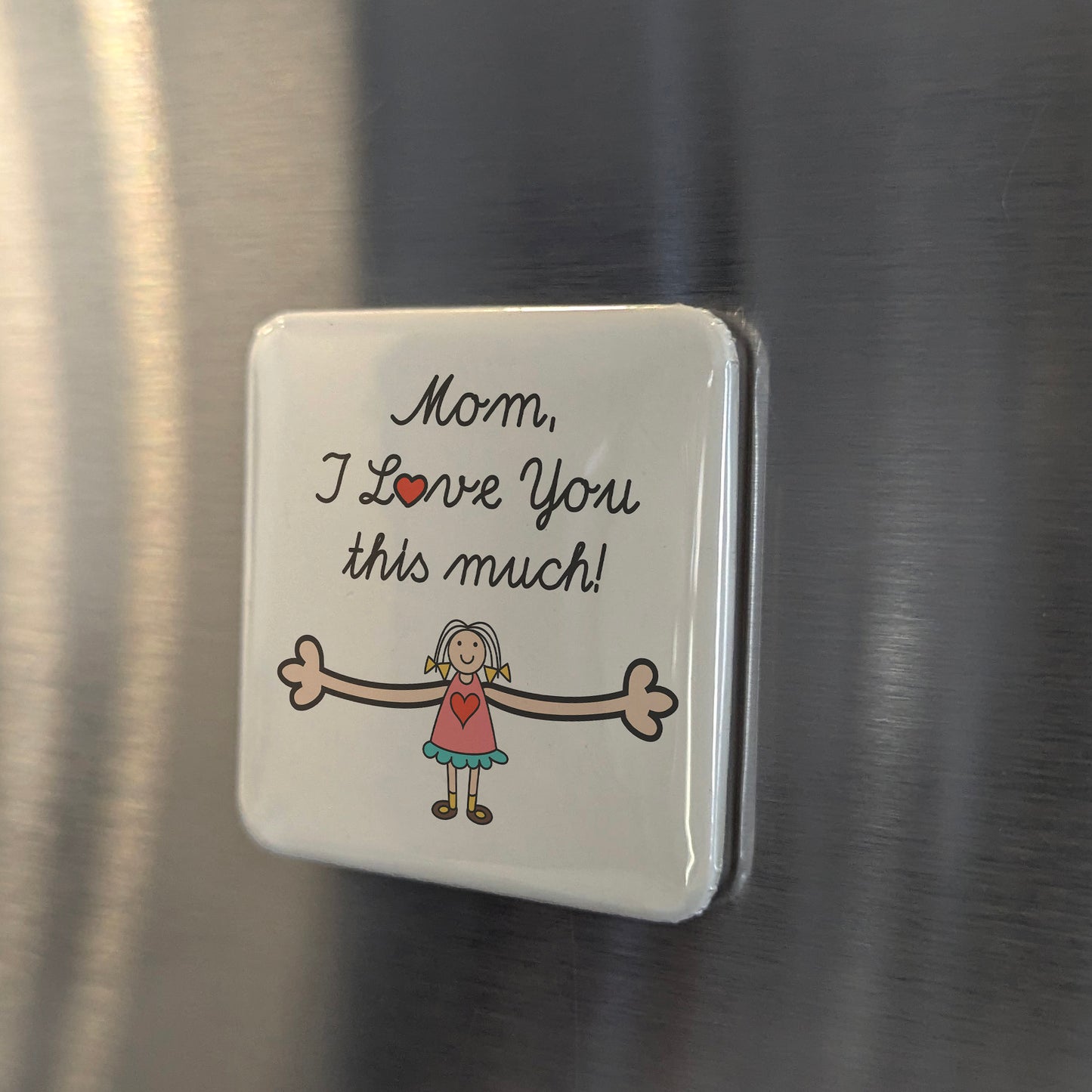 MOM I love you This Much Magnet | 2x2 | Made in Canada - PhiloPerse