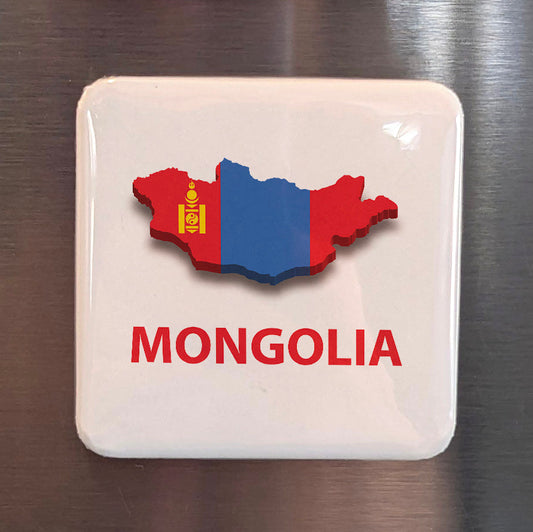 Mongolia Asia Magnet | Land of the Eternal Blue Sky and the Great Steppe | 2x2 | Made in Canada
