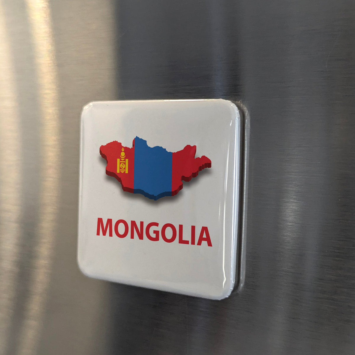 Mongolia Asia Magnet | Land of the Eternal Blue Sky and the Great Steppe | 2x2 | Made in Canada