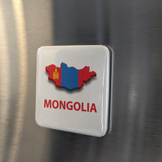 Mongolia Asia Magnet | Land of the Eternal Blue Sky and the Great Steppe | 2x2 | Made in Canada