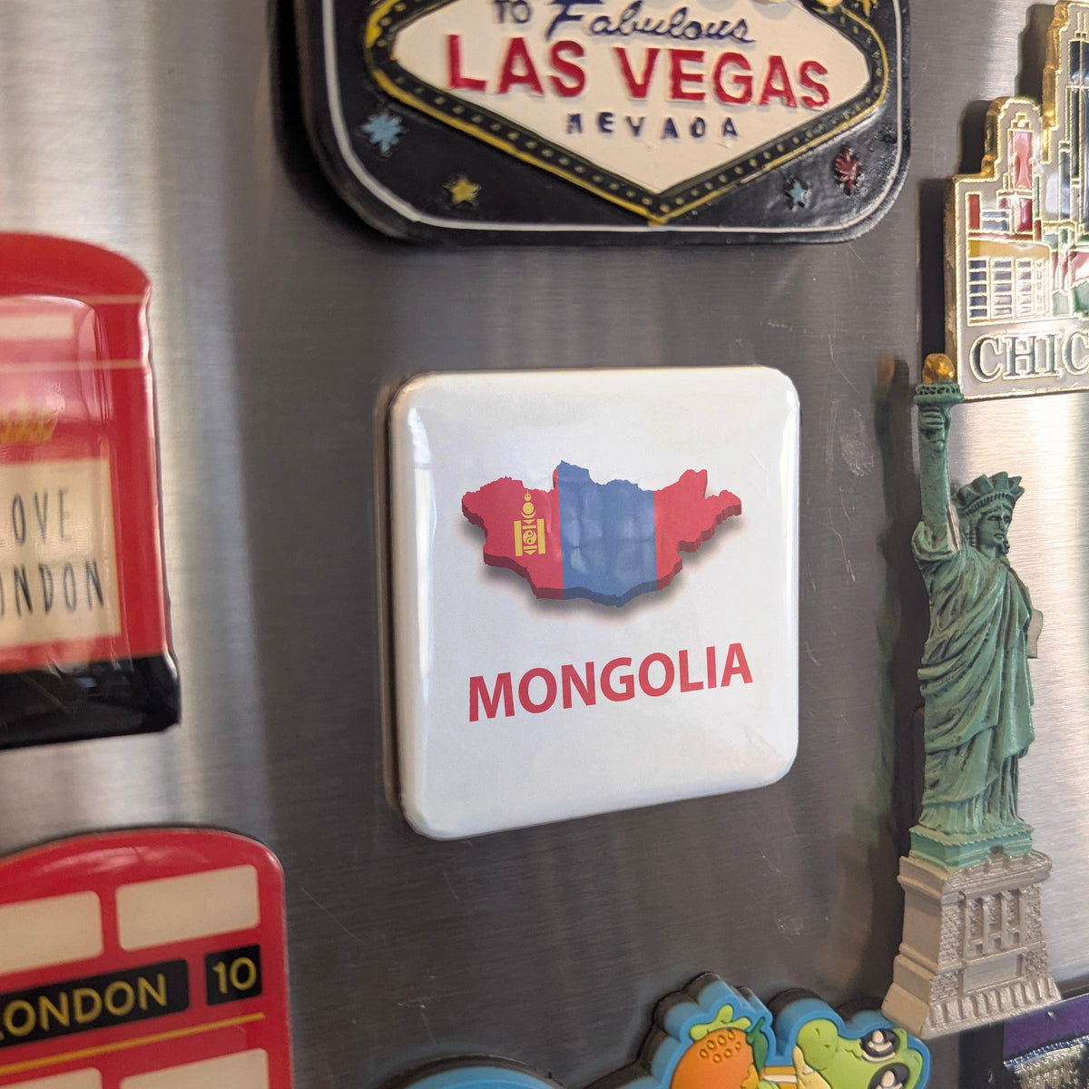 Mongolia Asia Magnet | Land of the Eternal Blue Sky and the Great Steppe | 2x2 | Made in Canada