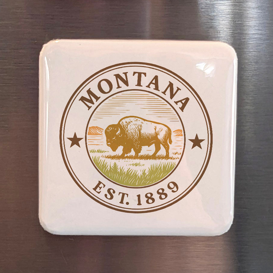 Montana Magnet | The Treasure State | 2×2 | Made in Canada - PhiloPerse