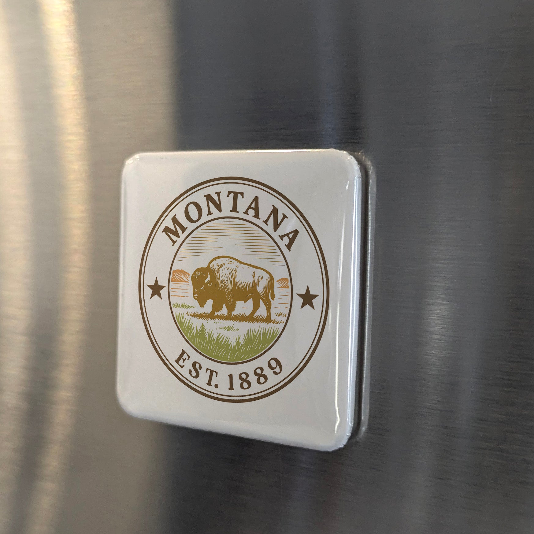 Montana Magnet | The Treasure State | 2×2 | Made in Canada - PhiloPerse