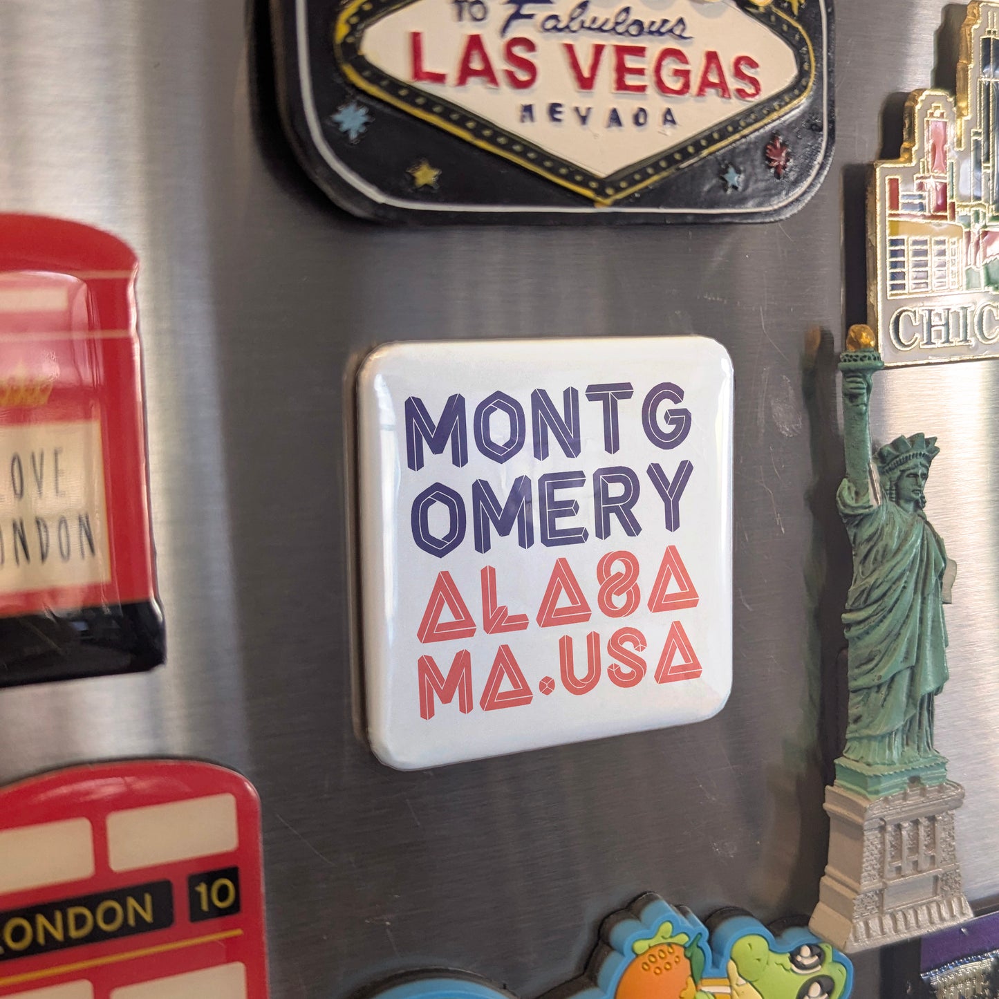 Montgomery Alabama Magnet | Cradle of the Confederacy | 2x2 | Made in Canada