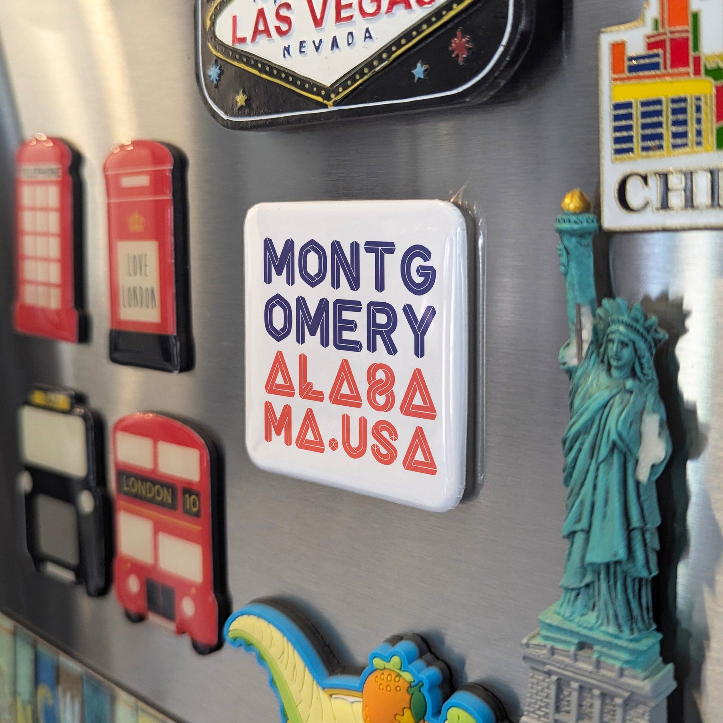 Montgomery Alabama Magnet | Cradle of the Confederacy | 2x2 | Made in Canada
