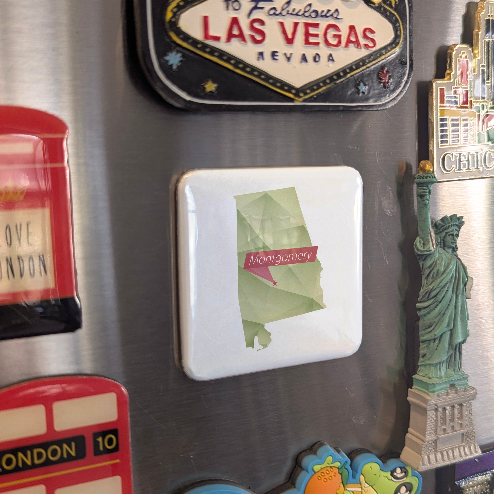 Montgomery Alabama Magnet | River Region | 2×2 | Made in Canada - PhiloPerse