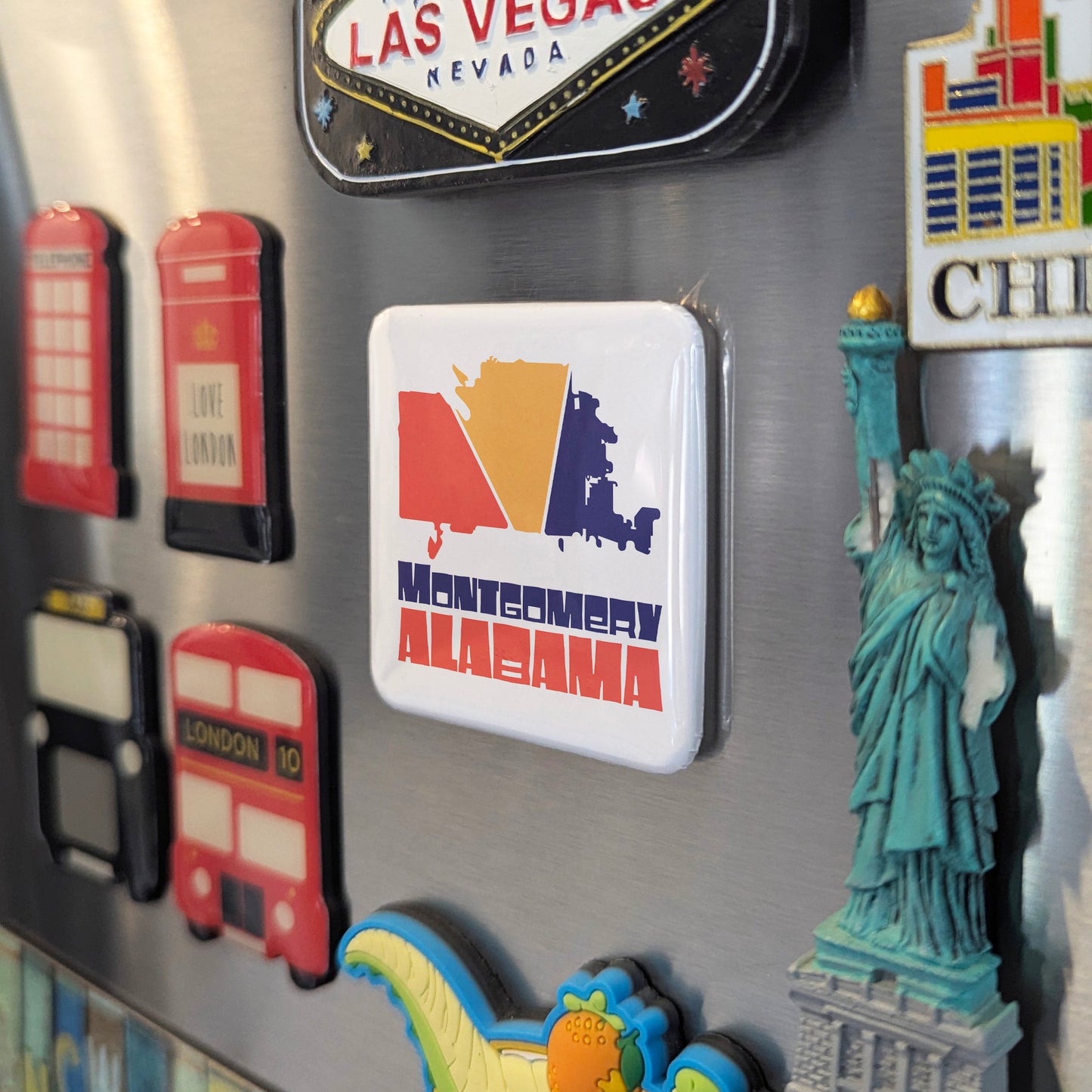 Montgomery Alabama Magnet | Where History Was Made | 2x2 | Made in Canada