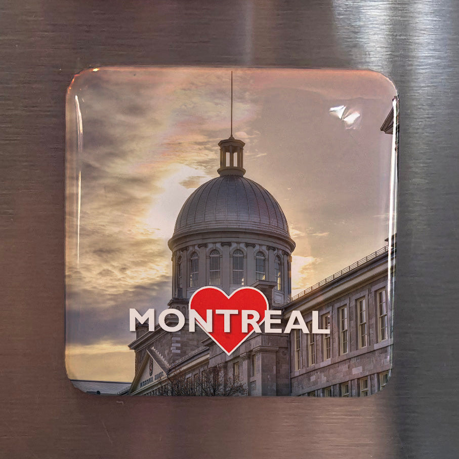 Montreal Quebec Magnet | Bonsecours Market of Old Montreal | 2x2 | Made in Canada - PhiloPerse