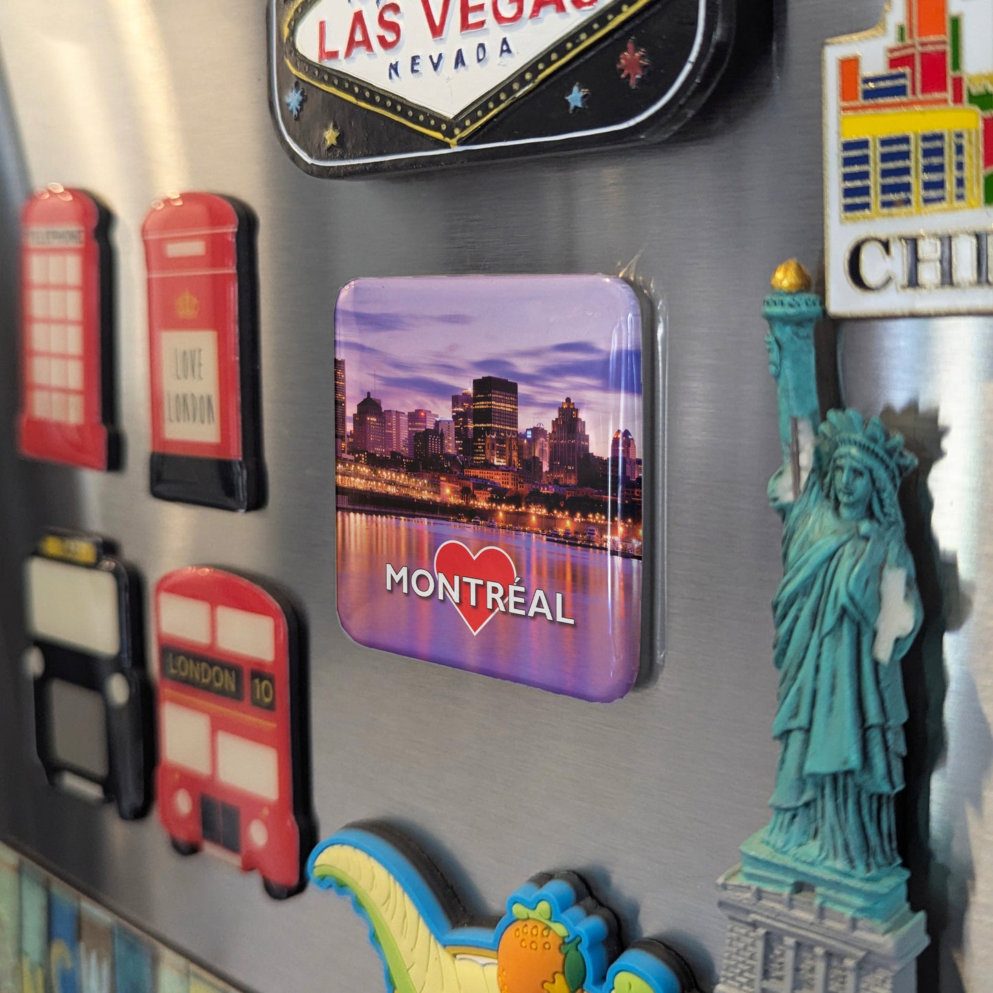 Montreal's Downtown V.1 Fridge Magnet - PhiloPerse