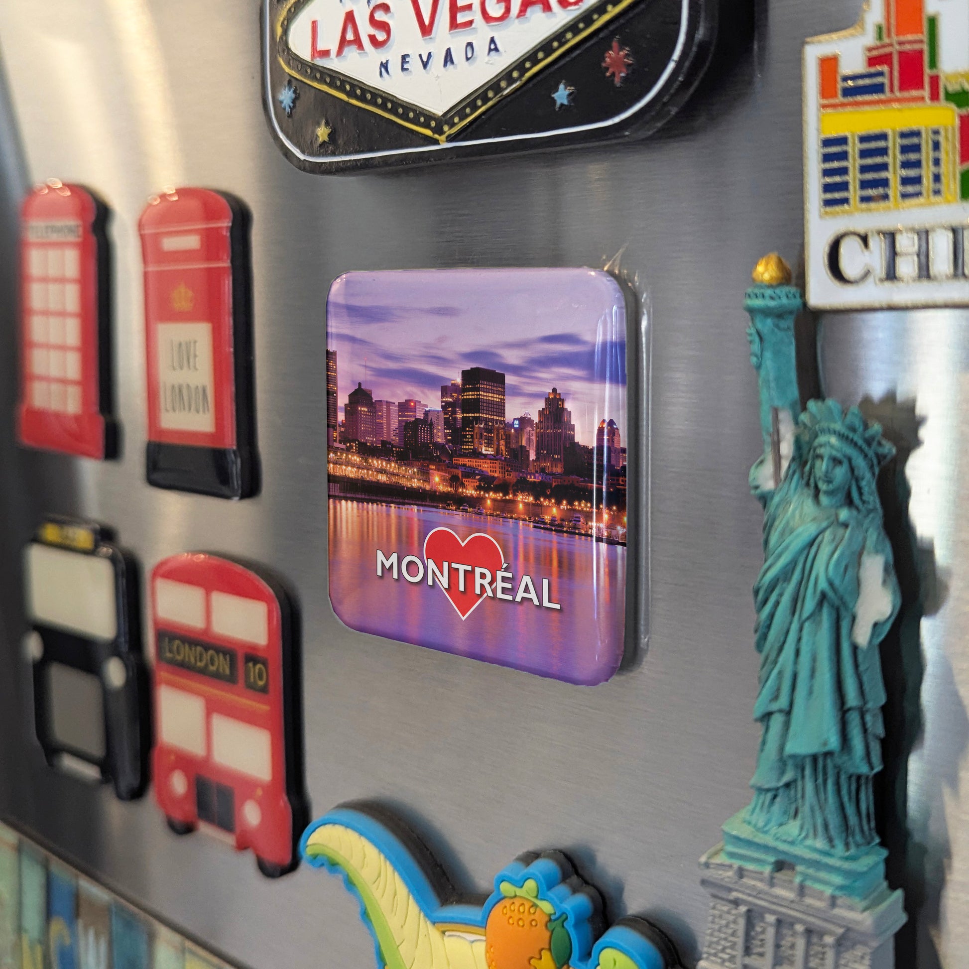 Montreal's Downtown V.1 Fridge Magnet - PhiloPerse