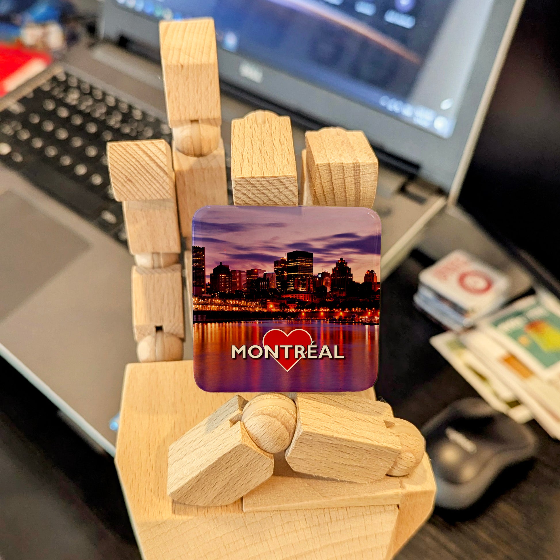 Montreal's Downtown V.1 Fridge Magnet - PhiloPerse