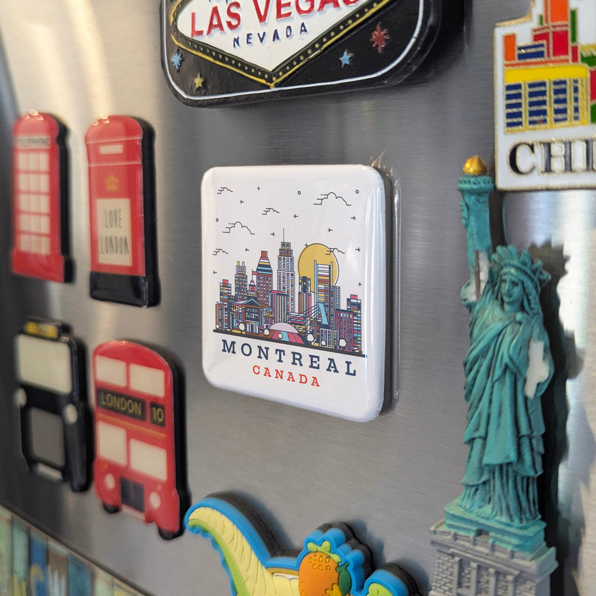Montreal Quebec Magnet | Island City of the St. Lawrence | 2x2 | Made in Canada - PhiloPerse