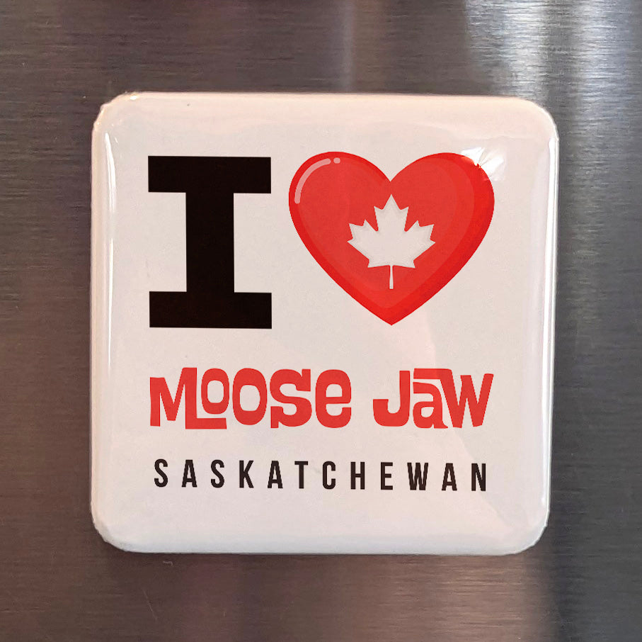 Moose Jaw Saskatchewan Magnet | Friendly City of the Prairies | 2x2 | Made in Canada - PhiloPerse