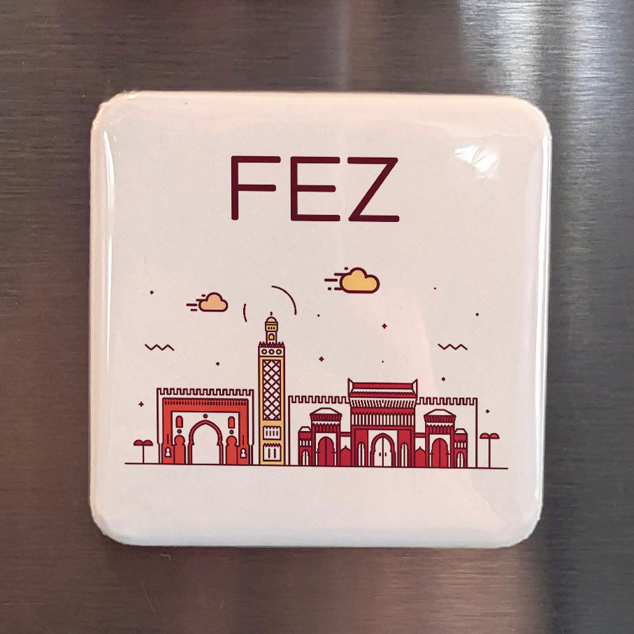 Fez Morocco Africa Magnet | Ancient Medina of the Maghreb | 2x2 | Made in Canada