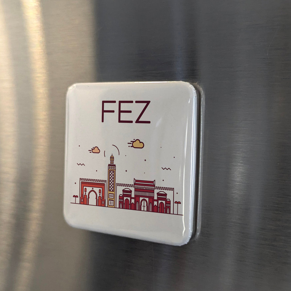 Fez Morocco Africa Magnet | Ancient Medina of the Maghreb | 2x2 | Made in Canada