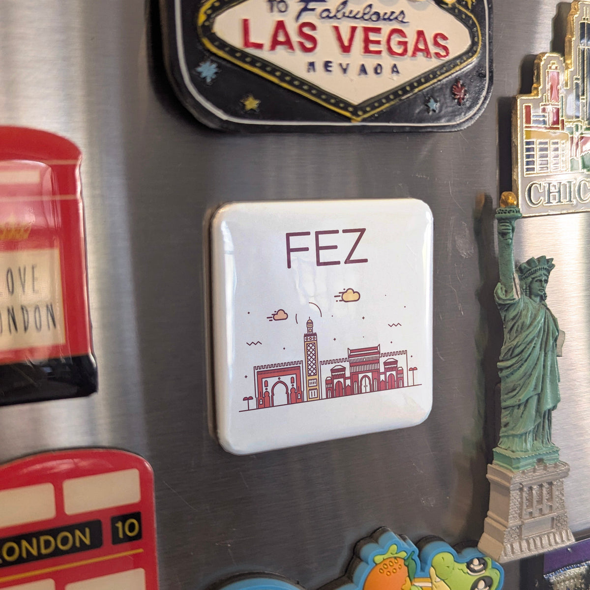 Fez Morocco Africa Magnet | Ancient Medina of the Maghreb | 2x2 | Made in Canada