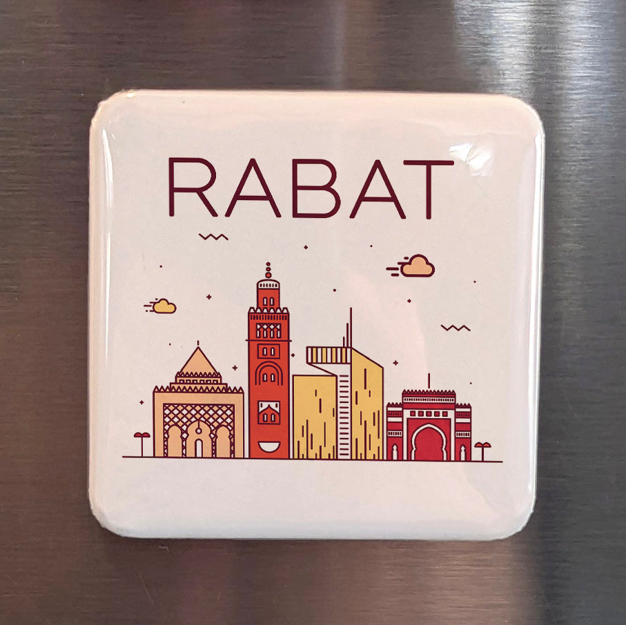 Rabat Morocco Africa Magnet | Royal Capital on the Atlantic | 2x2 | Made in Canada