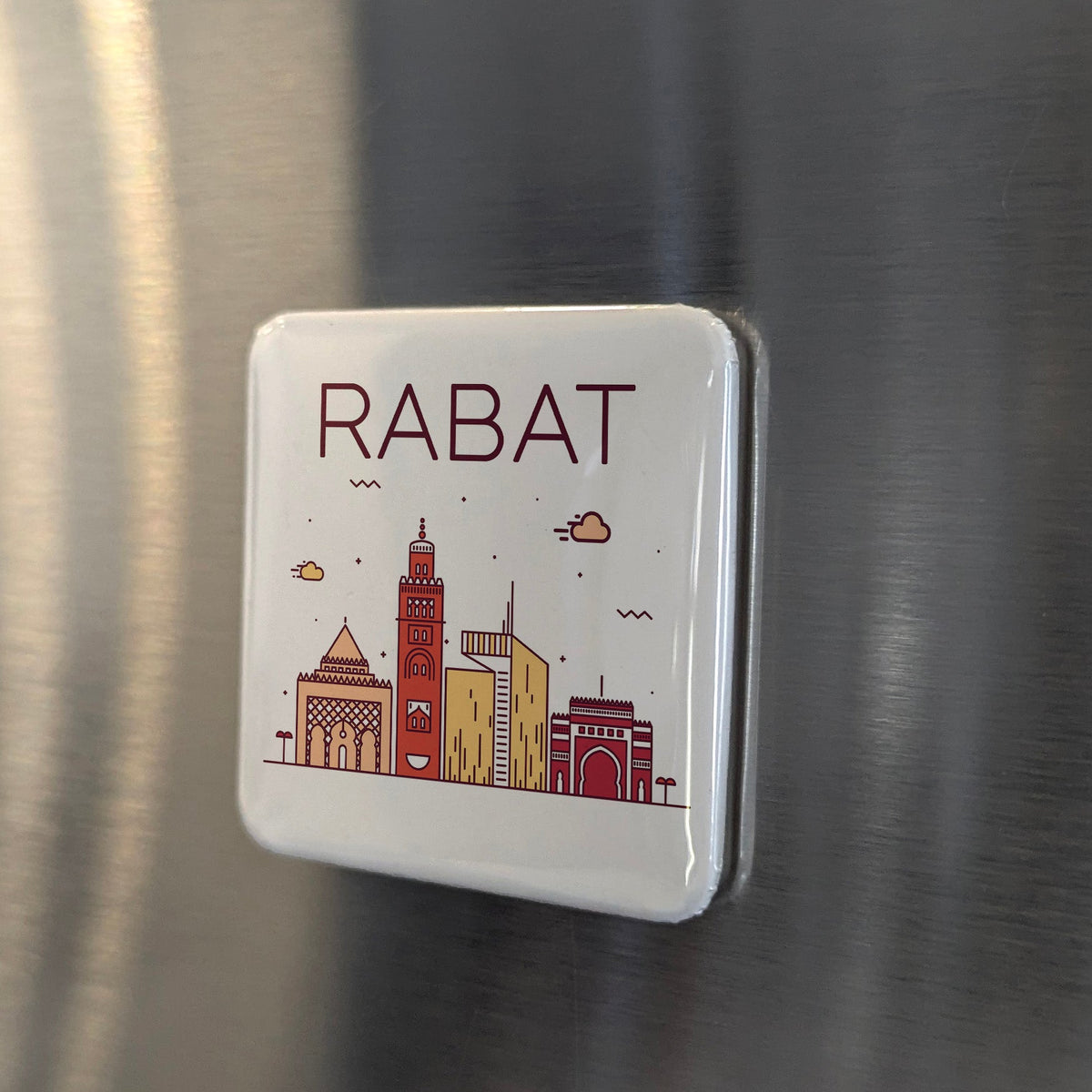 Rabat Morocco Africa Magnet | Royal Capital on the Atlantic | 2x2 | Made in Canada