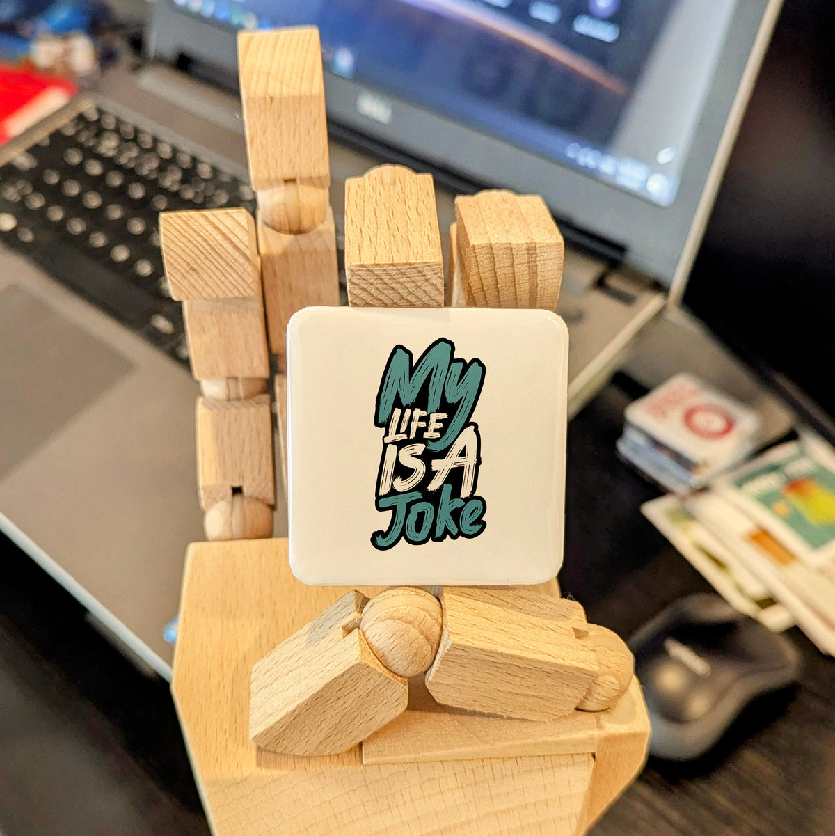 My Life Is a Joke Magnet | Laugh Through It | 2×2 | Made in Canada - PhiloPerse