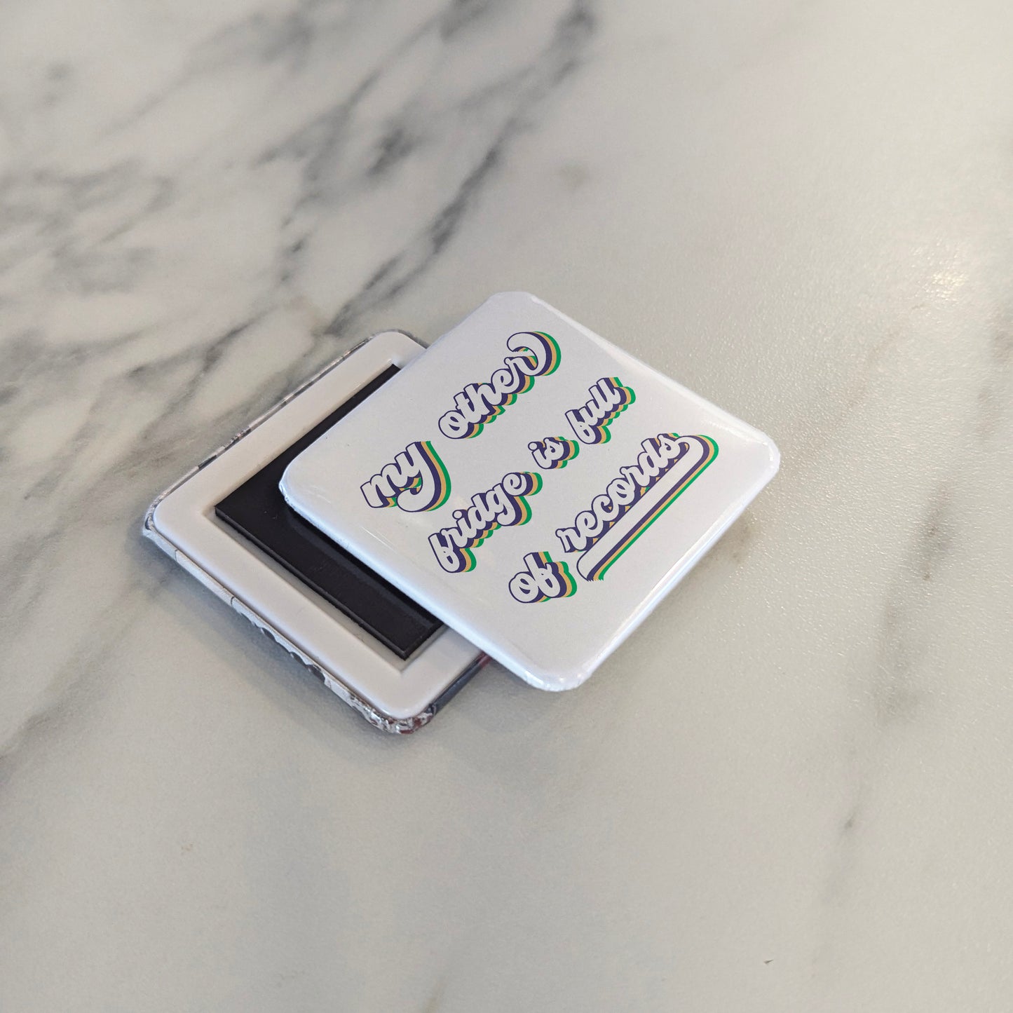 My Other Fridge is Full of Records Fridge Magnet - PhiloPerse